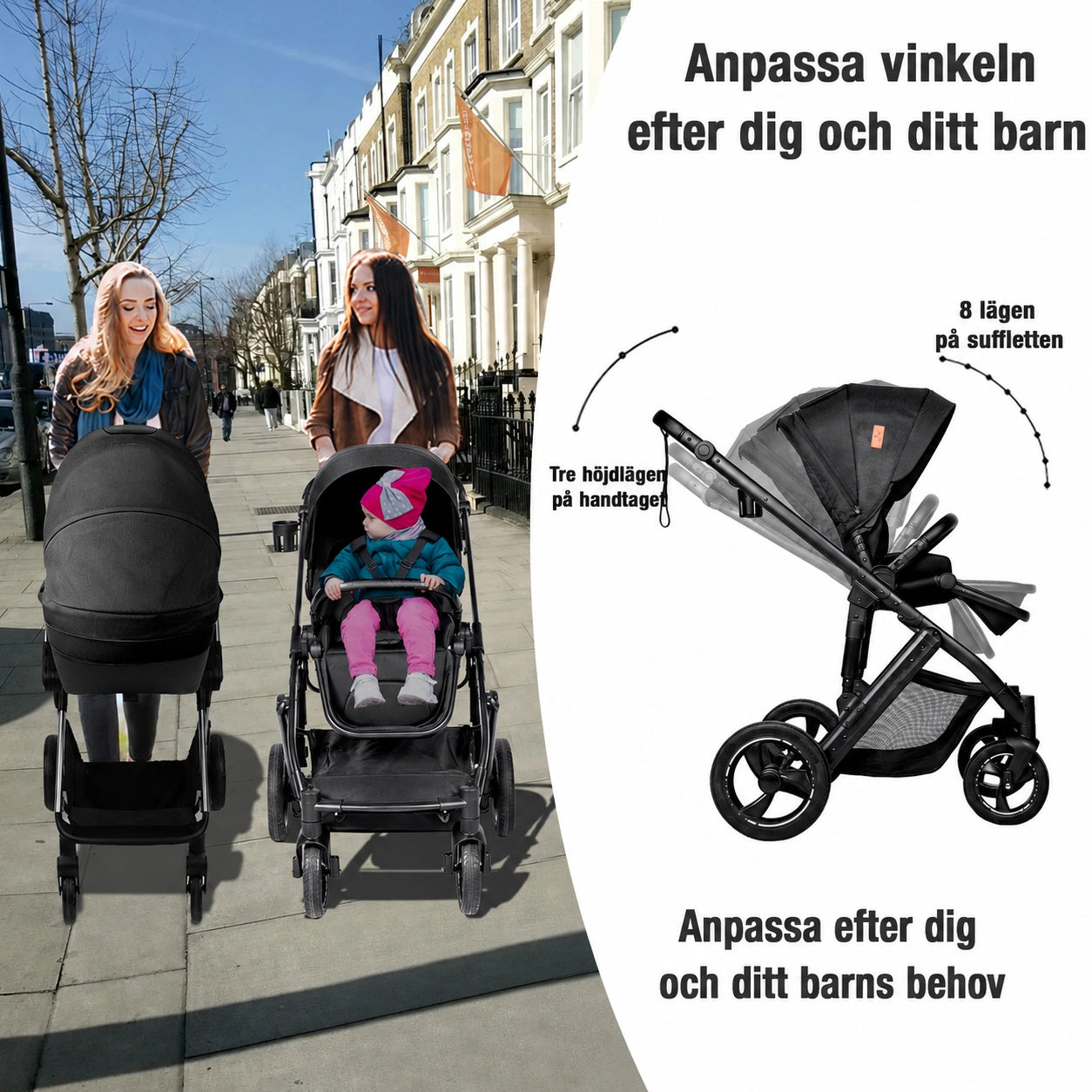 Barnvagn Himla 3-i-1 by LV