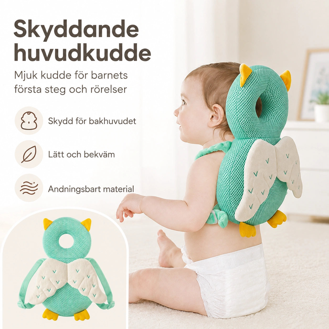 Anti-Fall Kudde för Baby