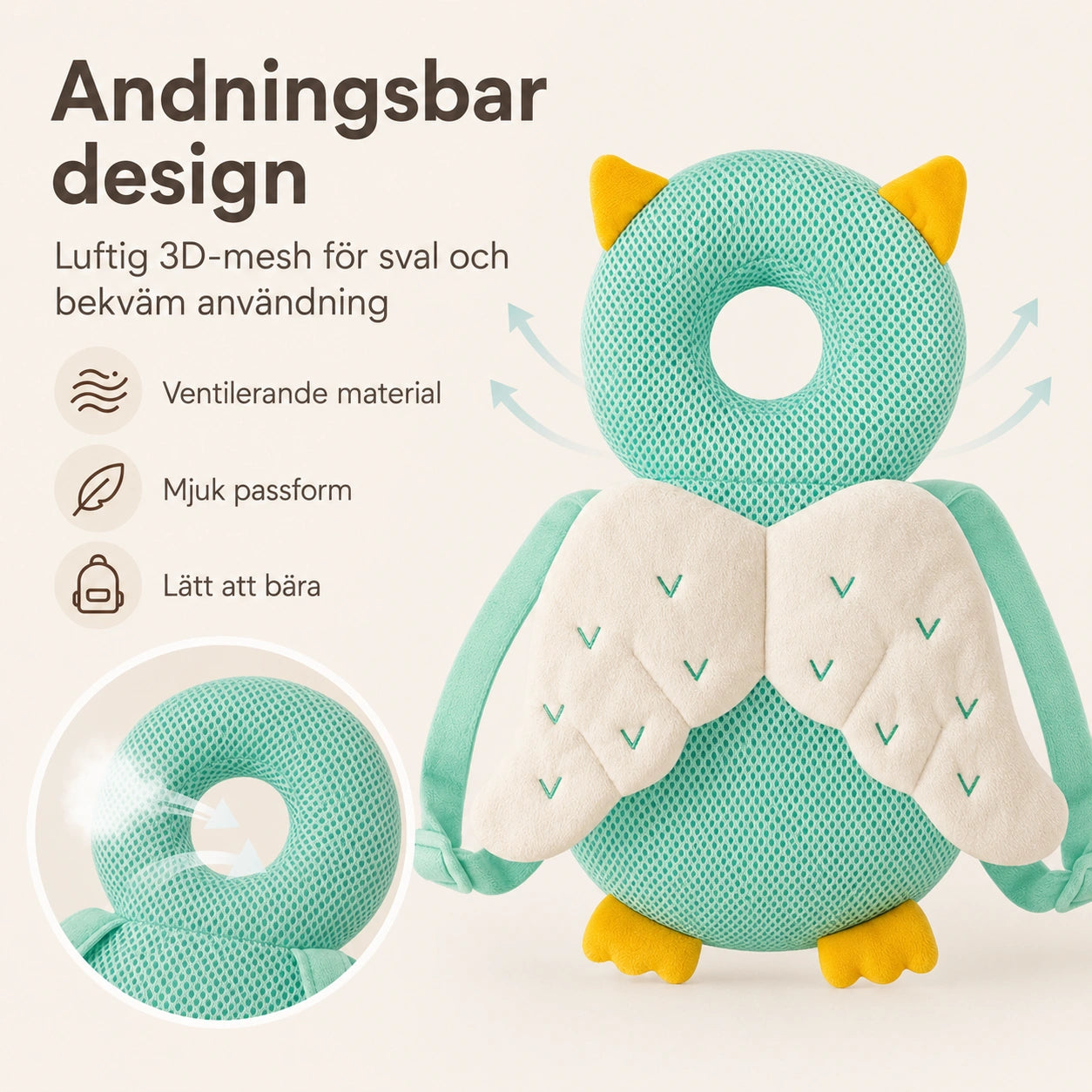Anti-Fall Kudde för Baby