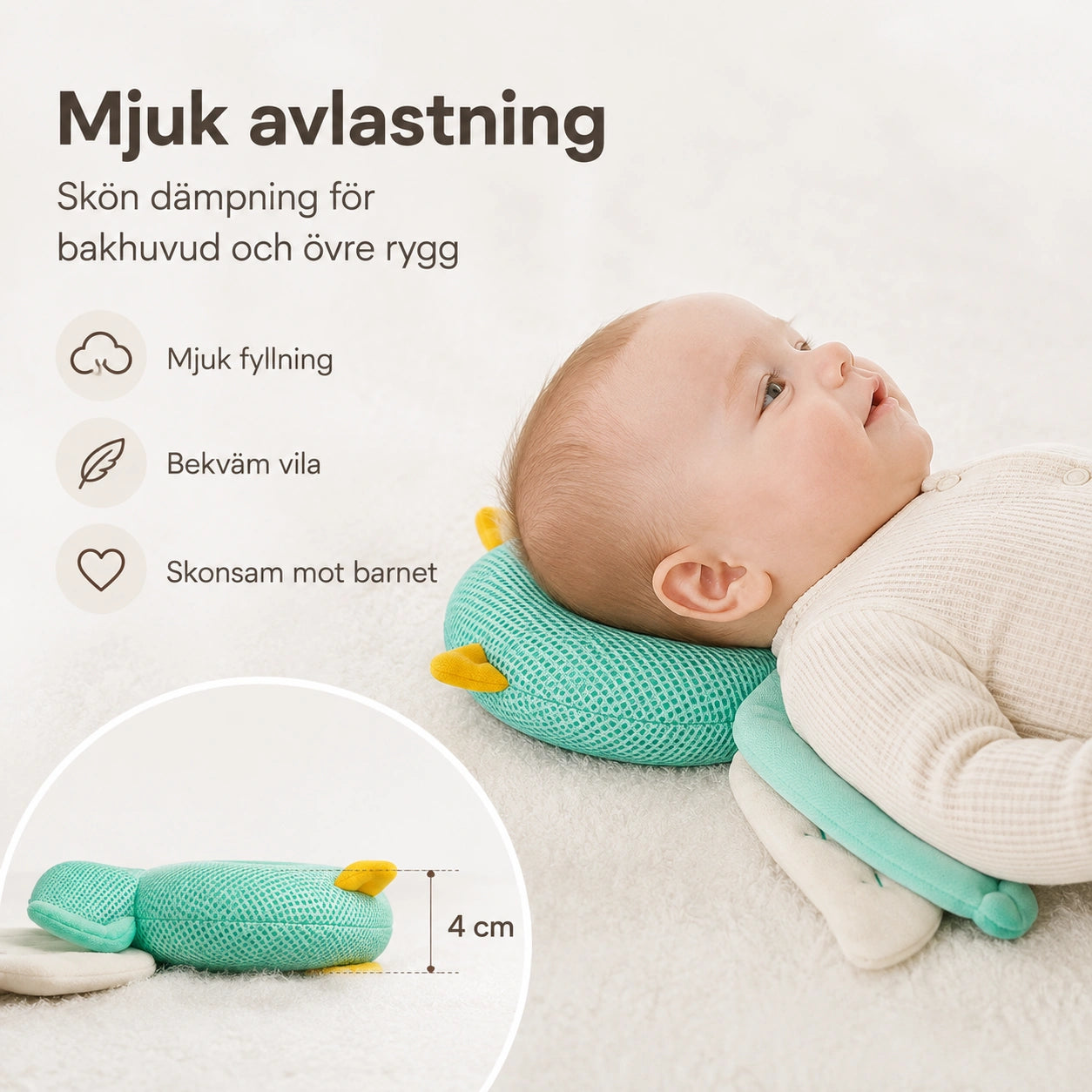 Anti-Fall Kudde för Baby