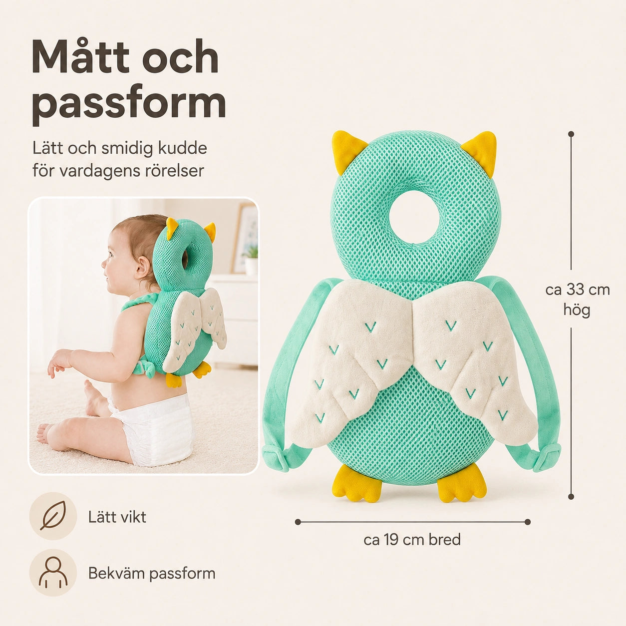 Anti-Fall Kudde för Baby