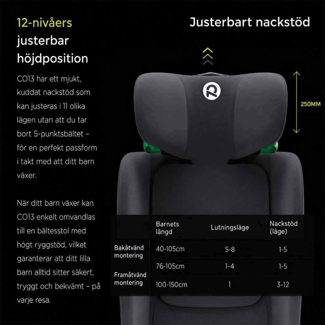Justerbart nackstöd