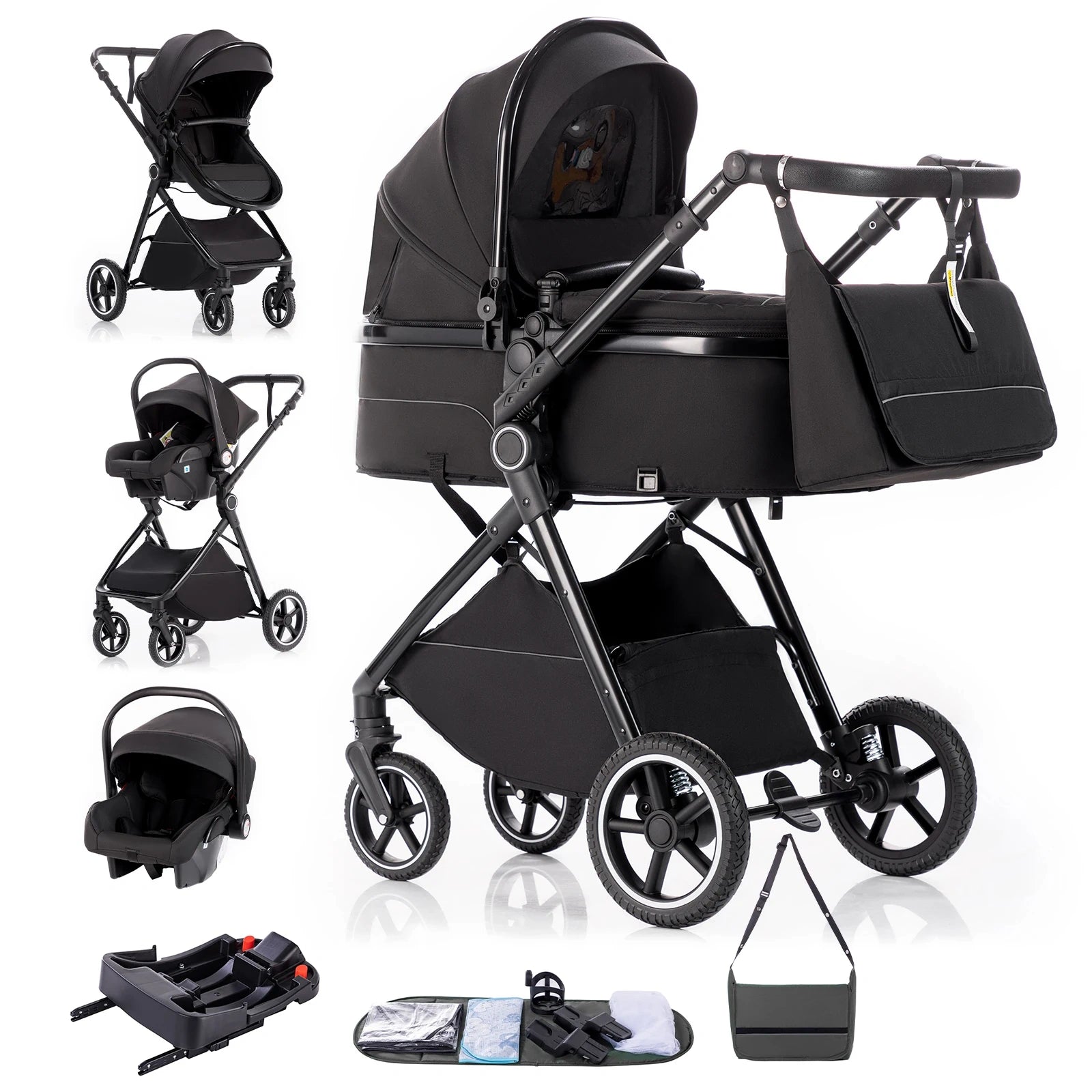 Barnvagn Omnia 3-i-1 med ISOFIX