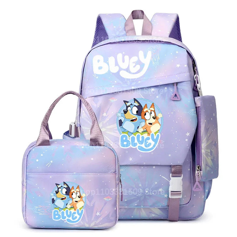 Bluey Ryggsäck 3-delars Set