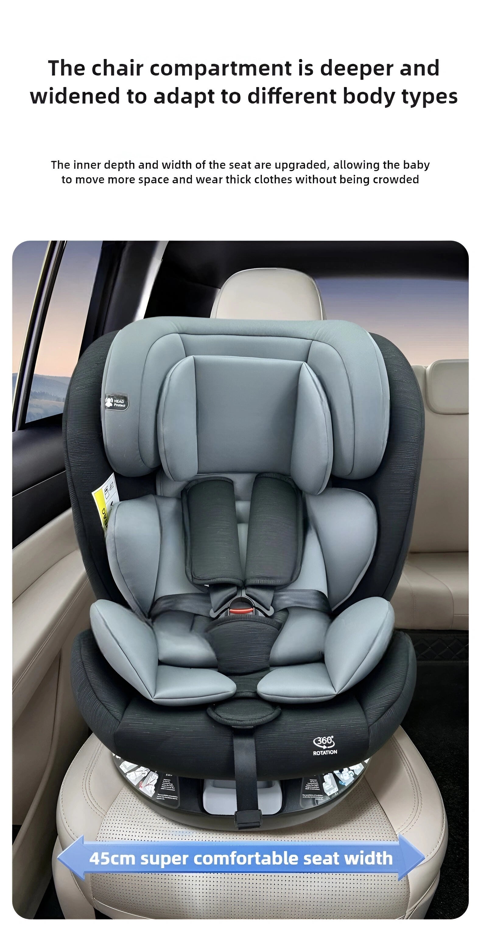 Bilbarnstol 360° ToSecure by LV - ISOFIX Interface