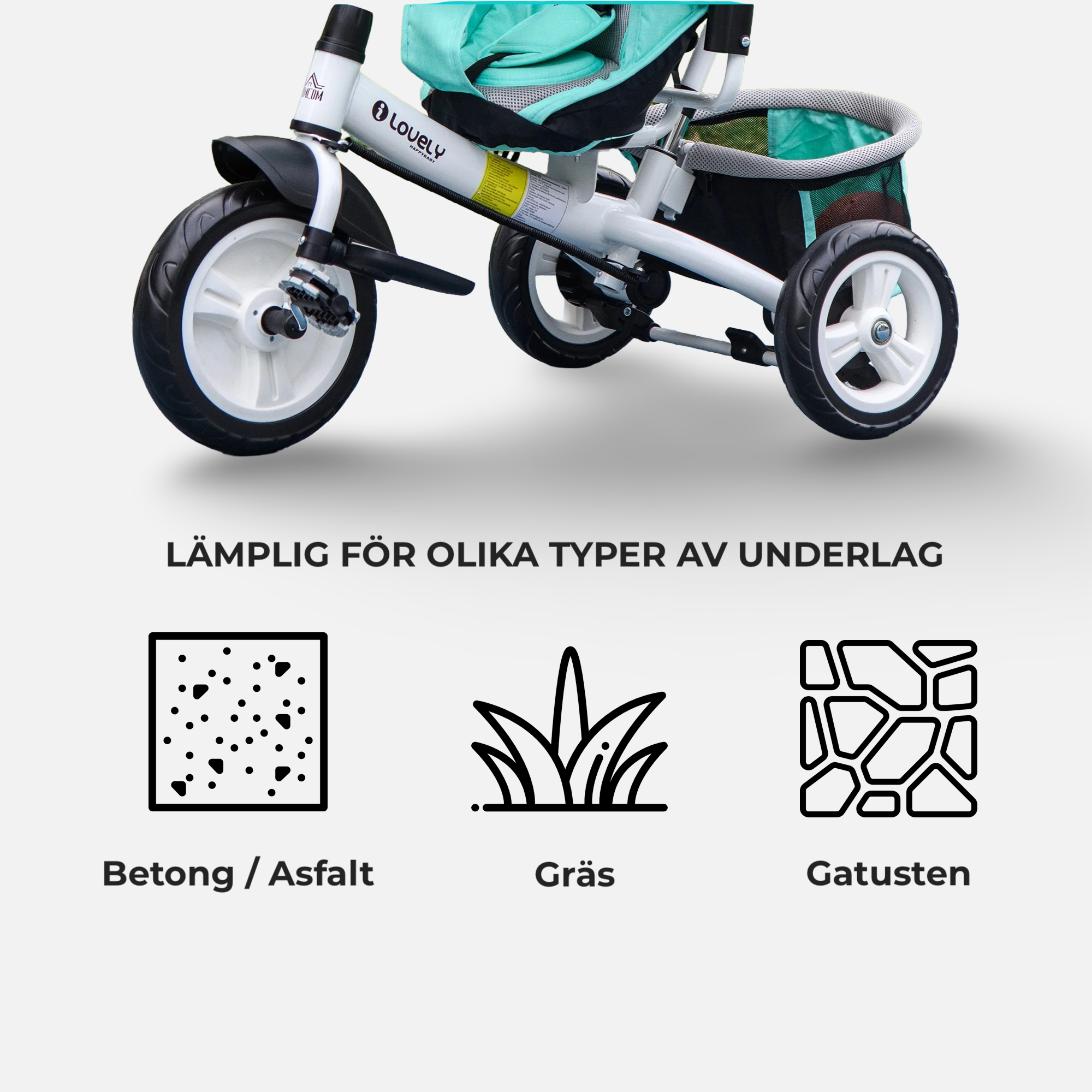 Barnvagn Lovely 3-i-1 Premium