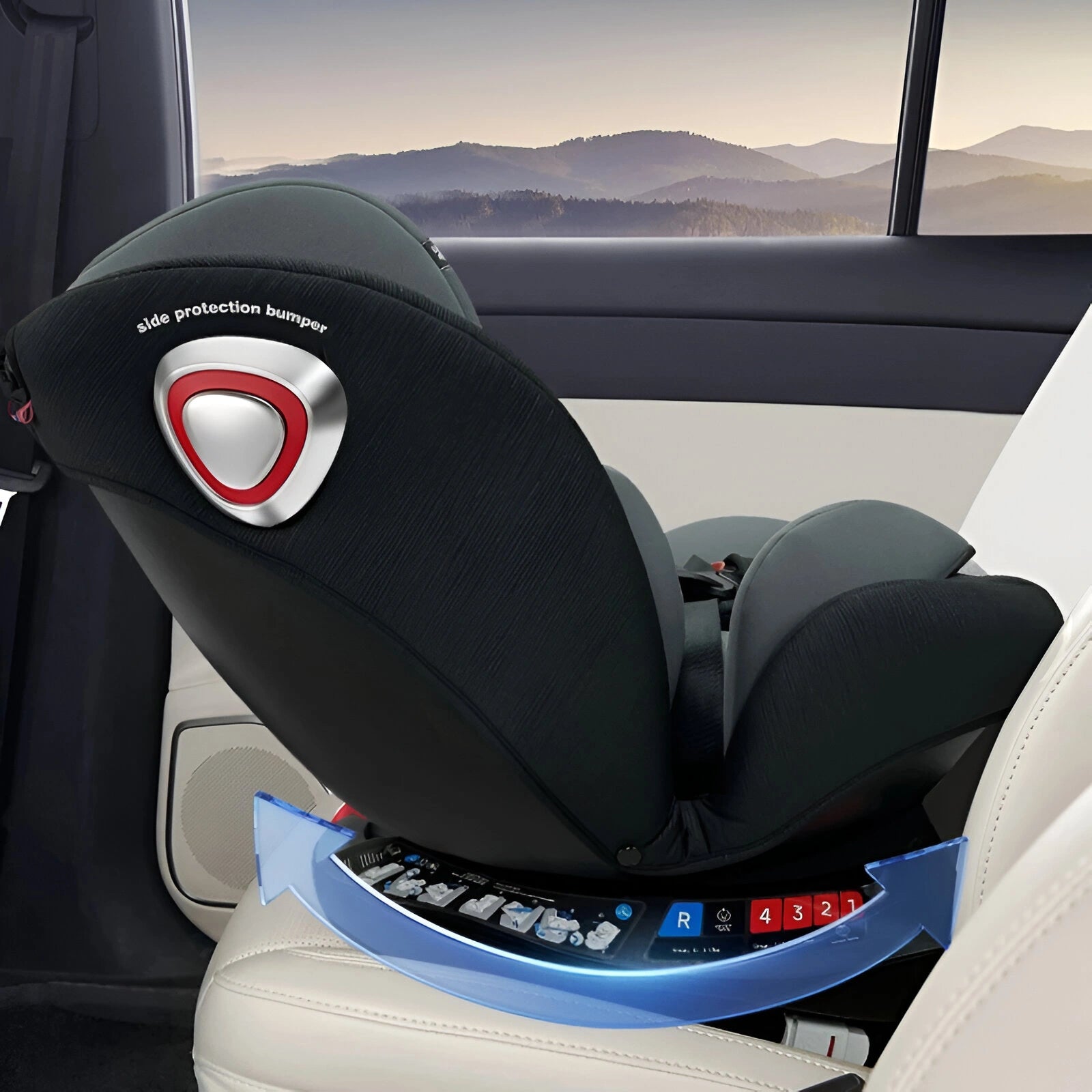 Bilbarnstol 360° ToSecure by LV - ISOFIX Interface