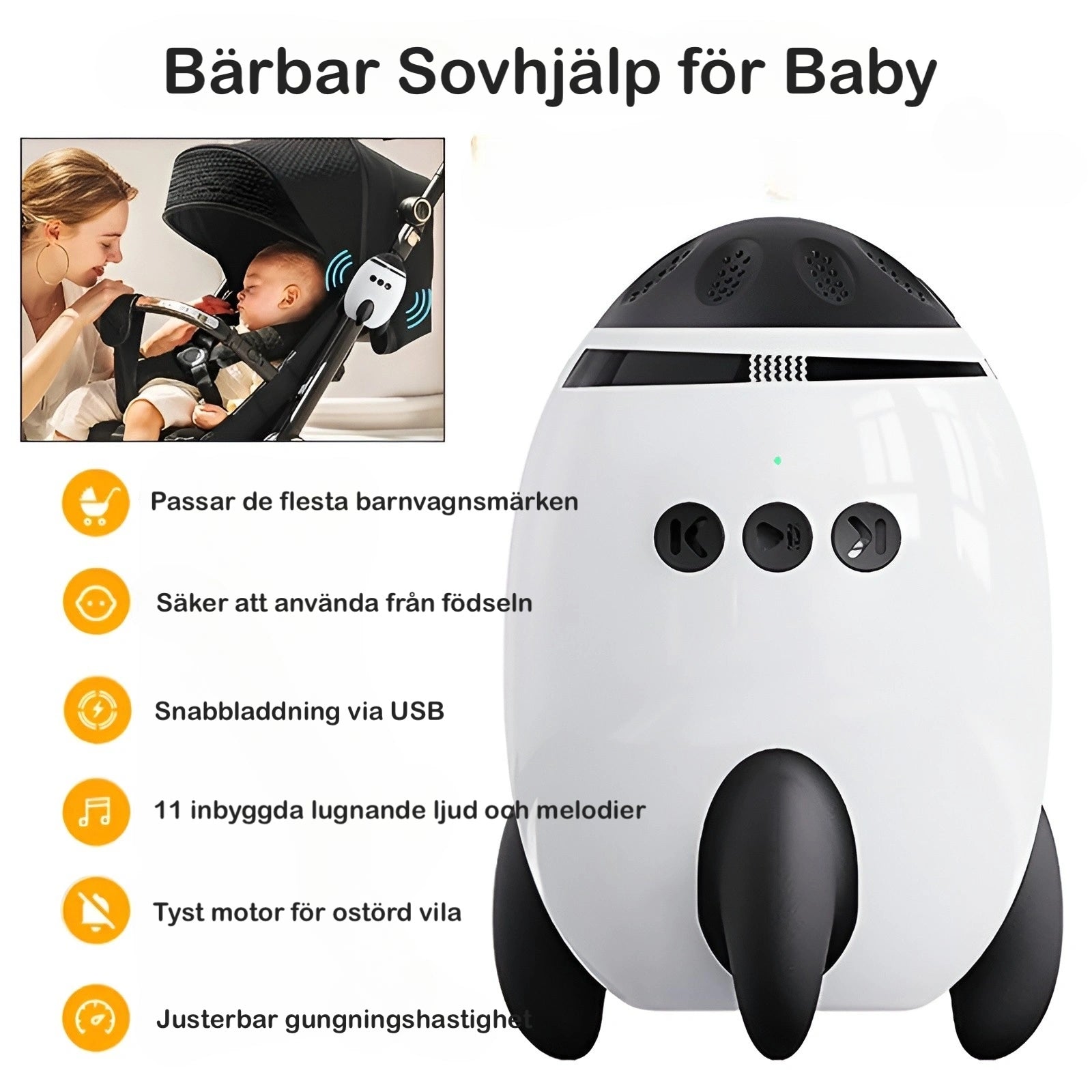 Baby Rocker Lyra med Bluetooth