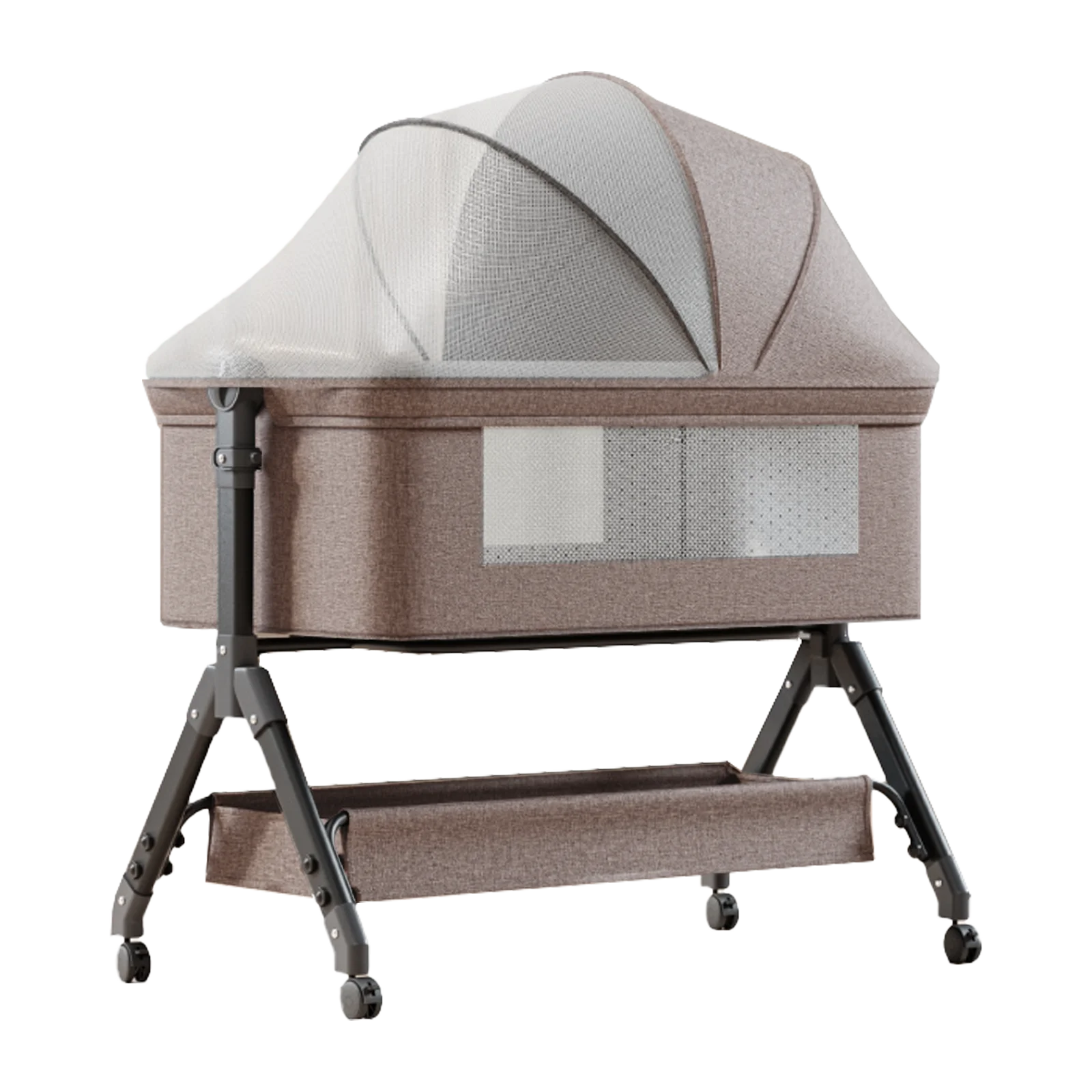 Bedside Crib DreamNest by LV khaki