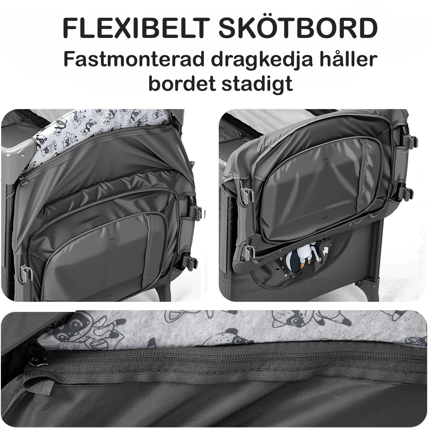 flexibelt skötbord ingår