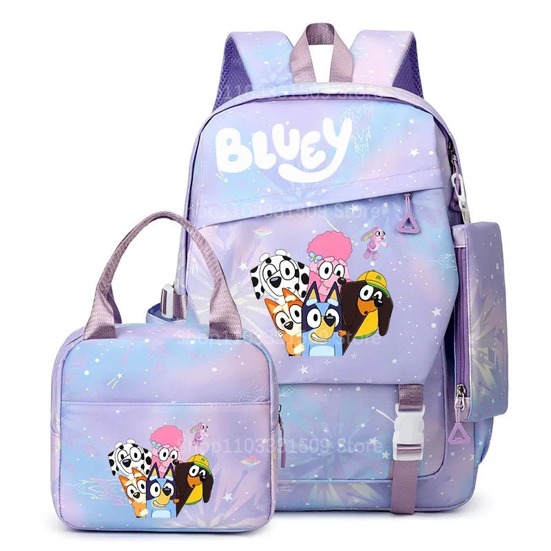 Bluey Ryggsäck 3-delars Set