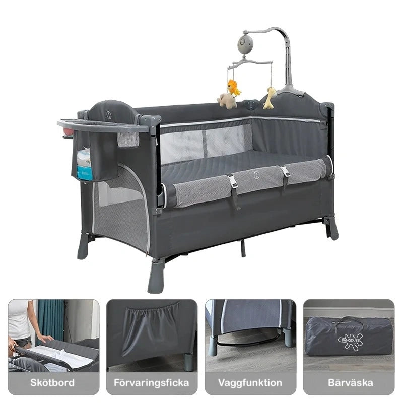 Barnsäng Bedside Crib Standard by LV - Resesäng