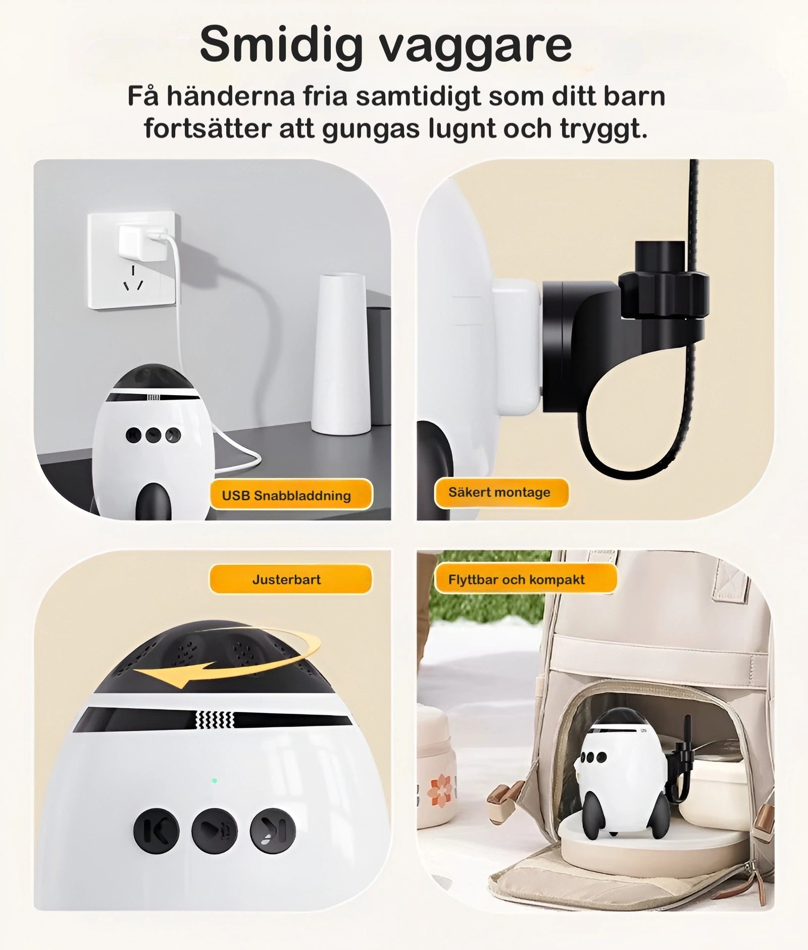 Baby Rocker Lyra med Bluetooth