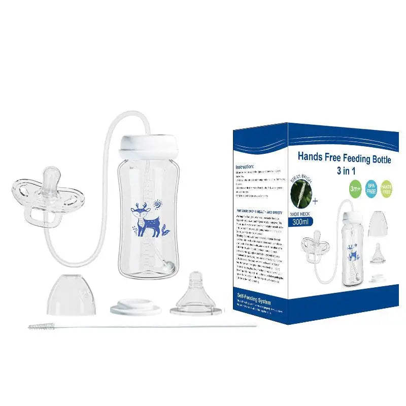 Spillfri Nappflaska 300 ml med Sugrör