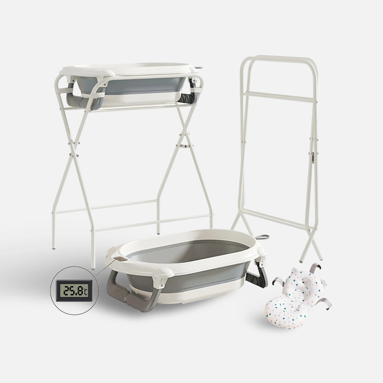 Badbalja Barn Hopfällbar med Stativ & Termometer
