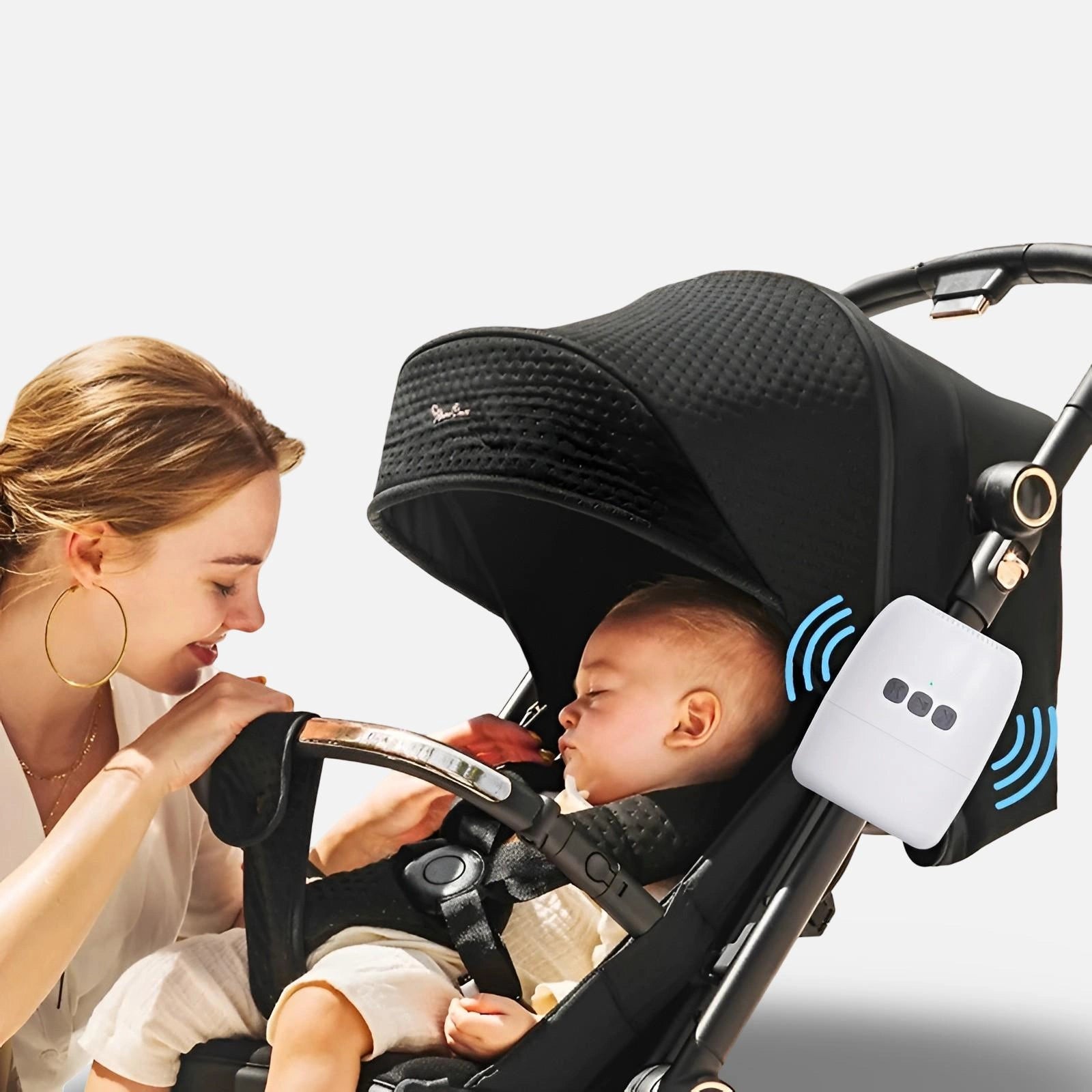 Baby Rocker Barnvagnsvaggare med Bluetooth